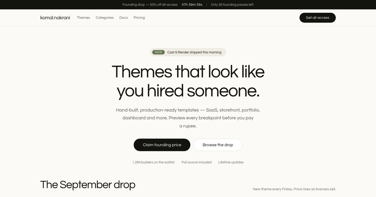 Launching Komal Nakrani Themes: High-Performance Astro Templates Built for Speed