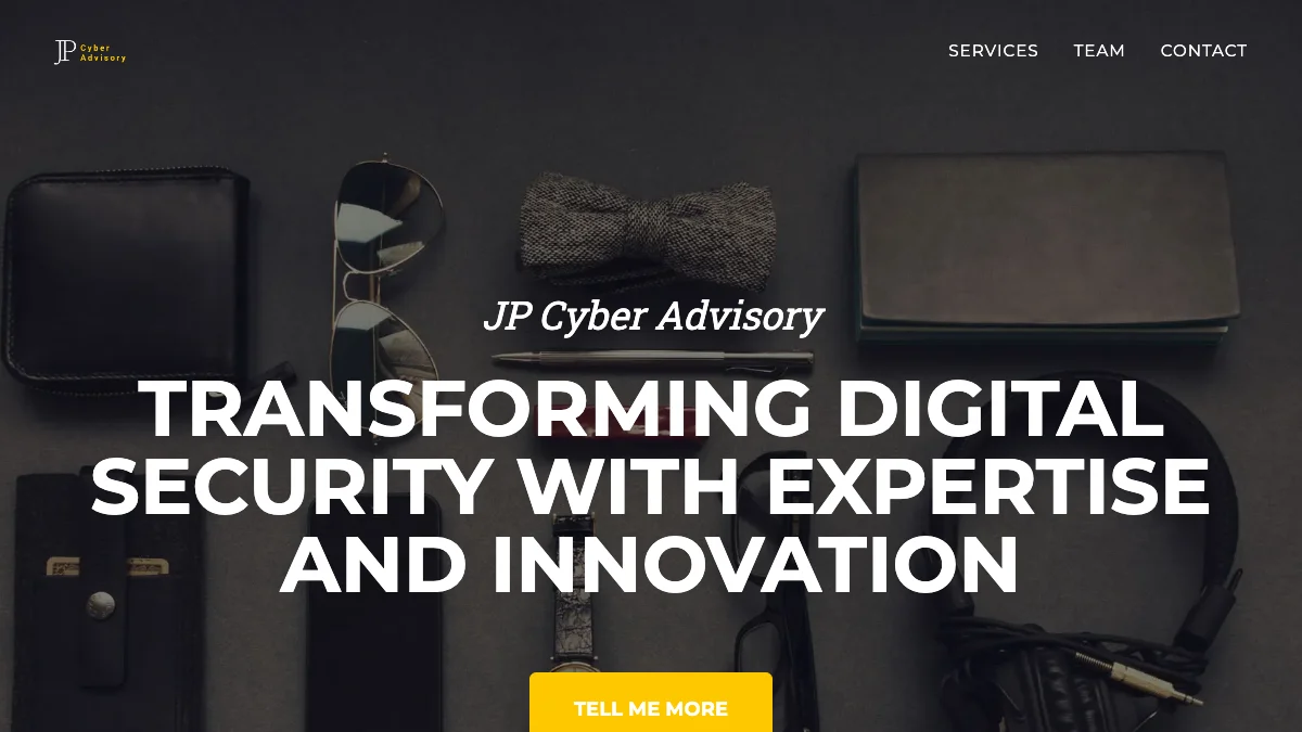 Screenshot of the Advisora theme homepage