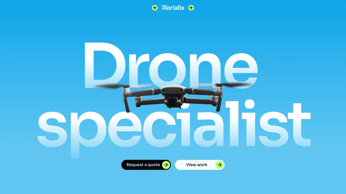 Screenshot of the Aerialix theme homepage