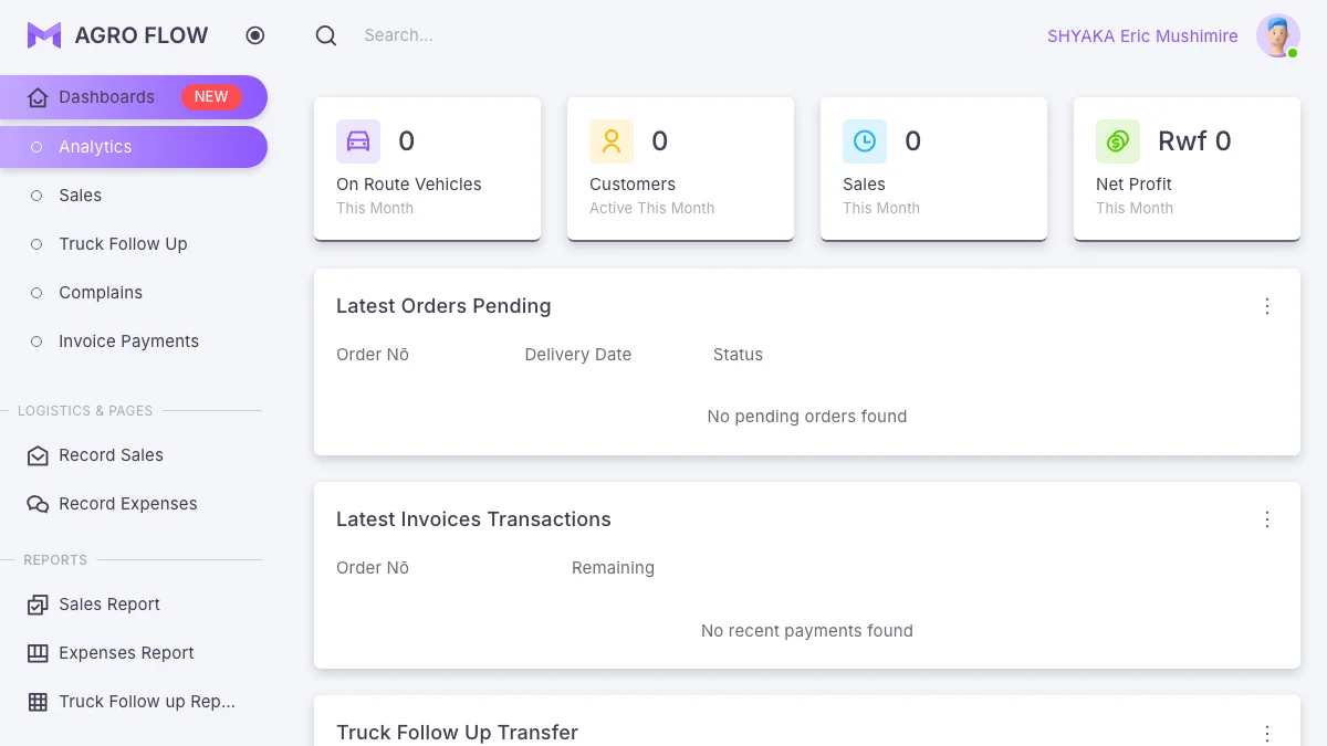 Screenshot of the Ranchflow theme homepage