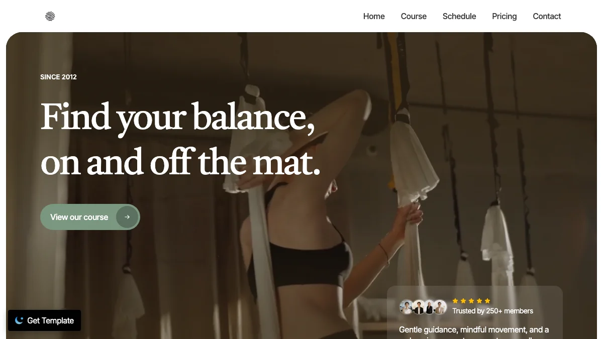 Screenshot of the Aluna theme homepage