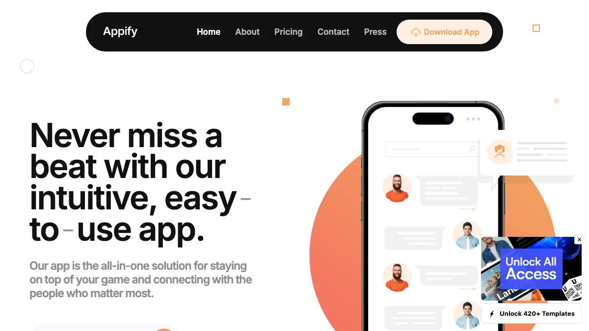 Screenshot of the Apify theme homepage