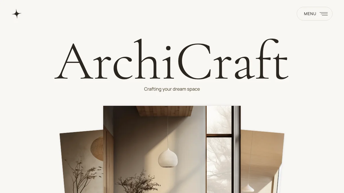 Screenshot of the ArchiCraft theme homepage
