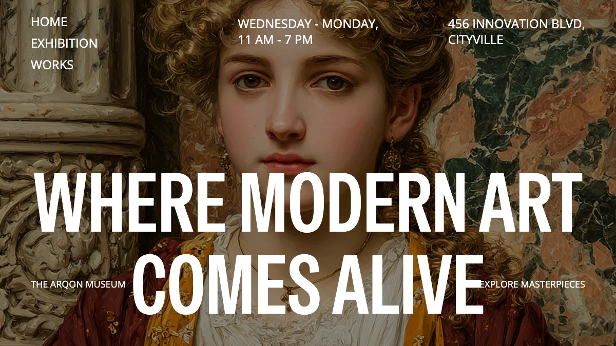Screenshot of the ArqonMuseum theme homepage