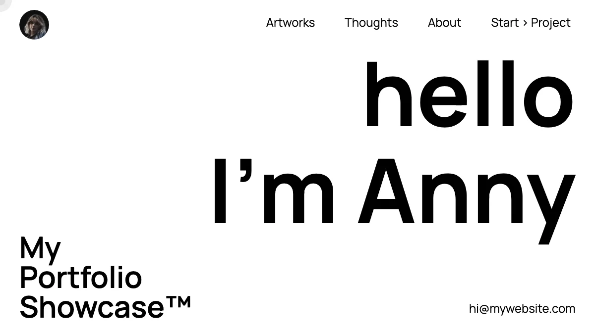 Screenshot of the Artful theme homepage