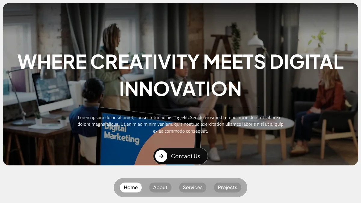 Screenshot of the Axcon theme homepage