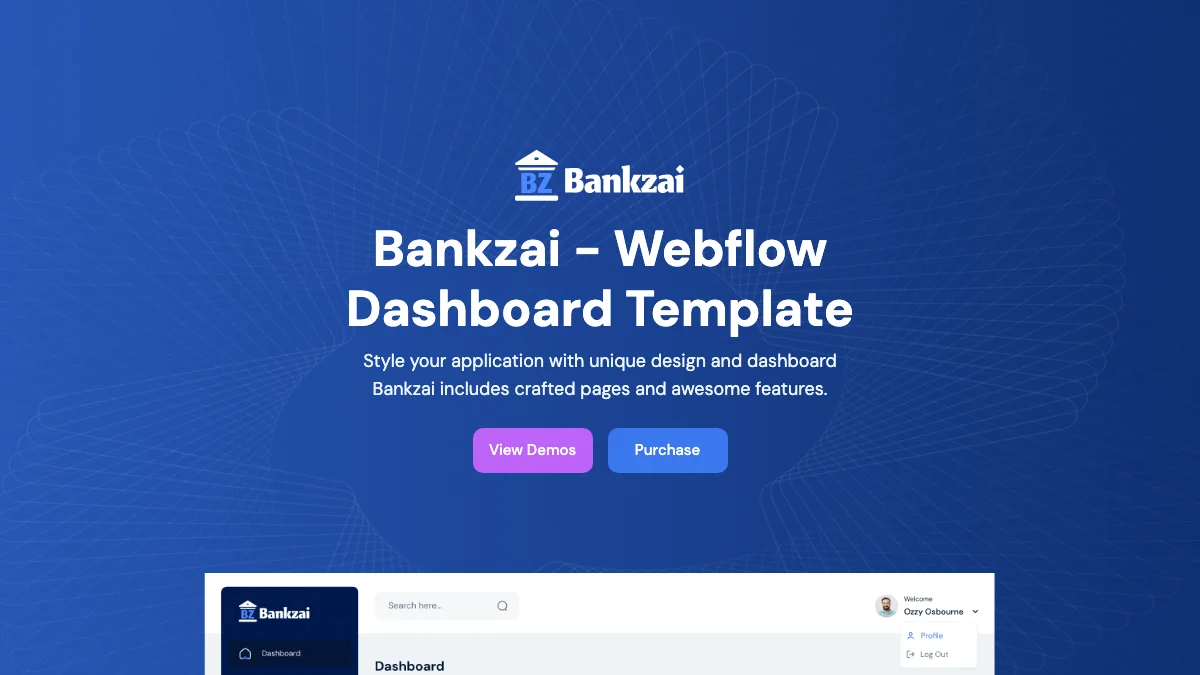 Screenshot of the Bankzai theme homepage