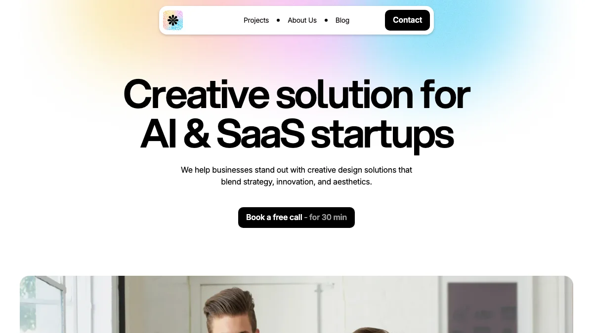 Screenshot of the Baxlor theme homepage