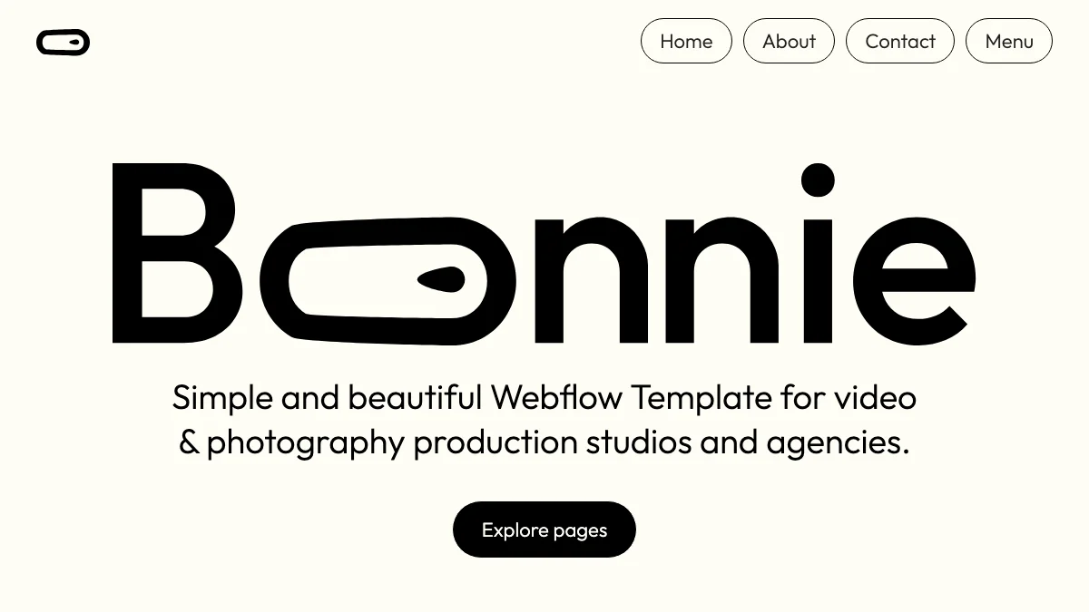 Screenshot of the Bonnie theme homepage