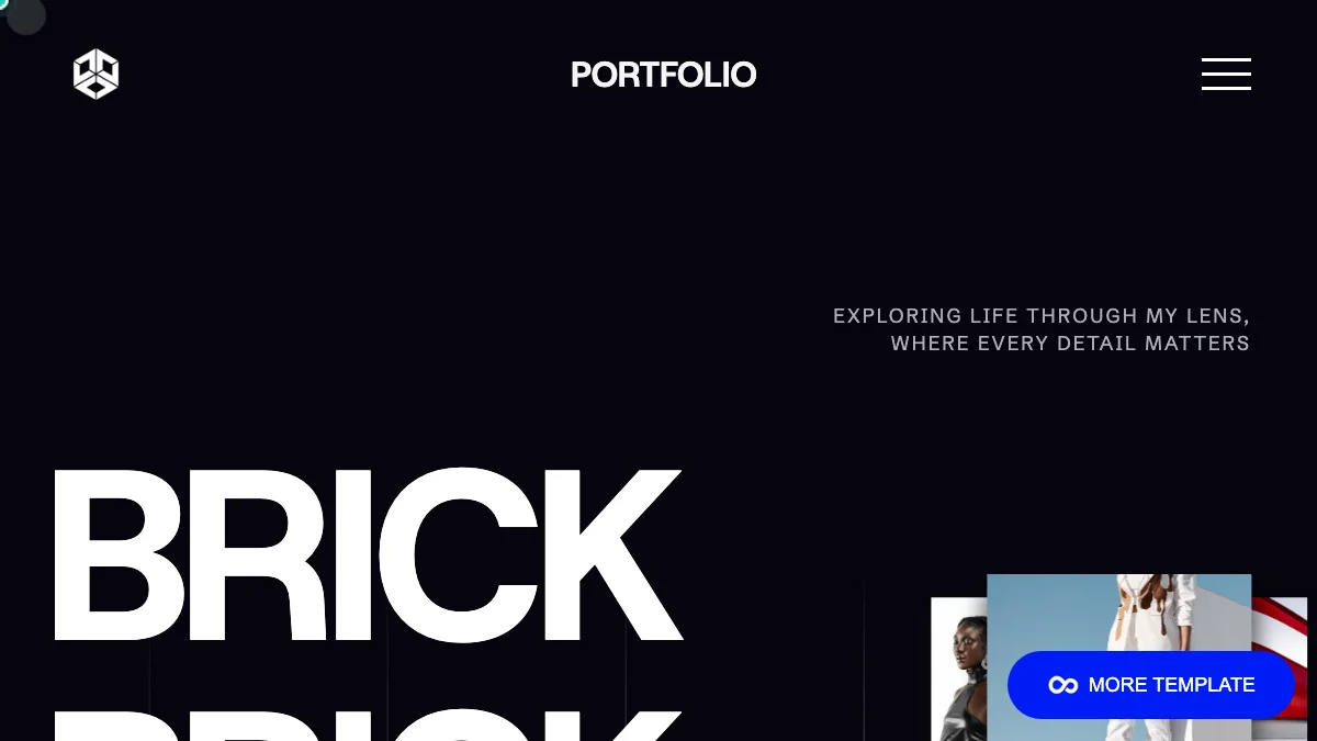 Screenshot of the Bricks theme homepage