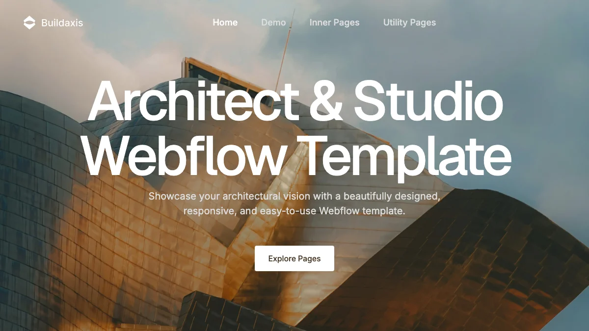 Screenshot of the Buildaxis theme homepage