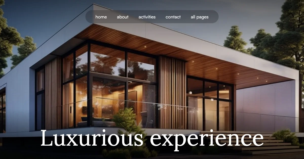 Screenshot of the Cali Villa theme homepage