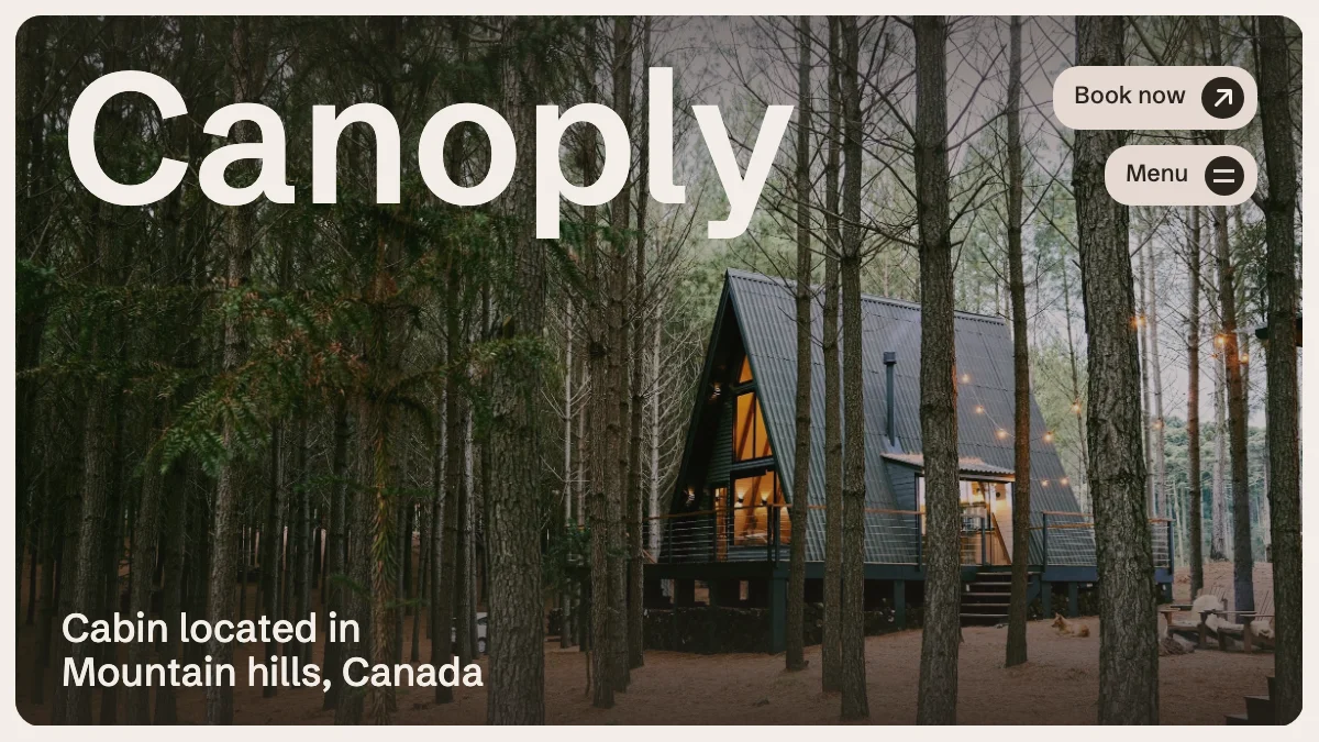 Screenshot of the Canoply theme homepage