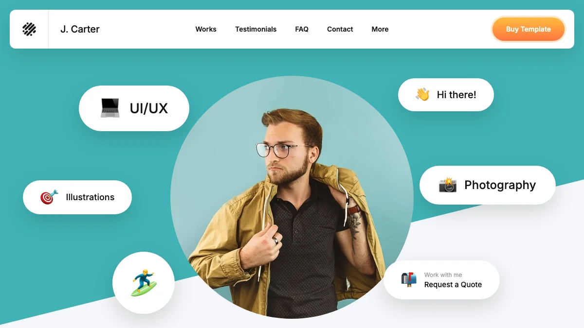 Screenshot of the Canvas theme homepage