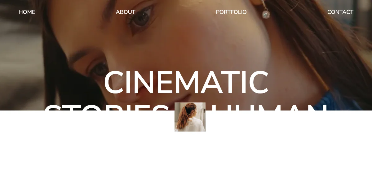 Screenshot of the CineVault theme homepage