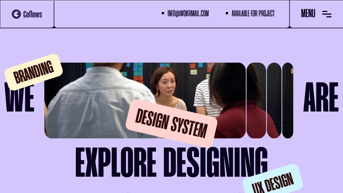Screenshot of the Coflows theme homepage