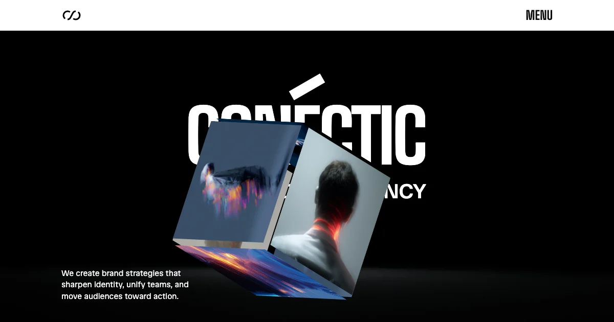 Screenshot of the Connetic theme homepage