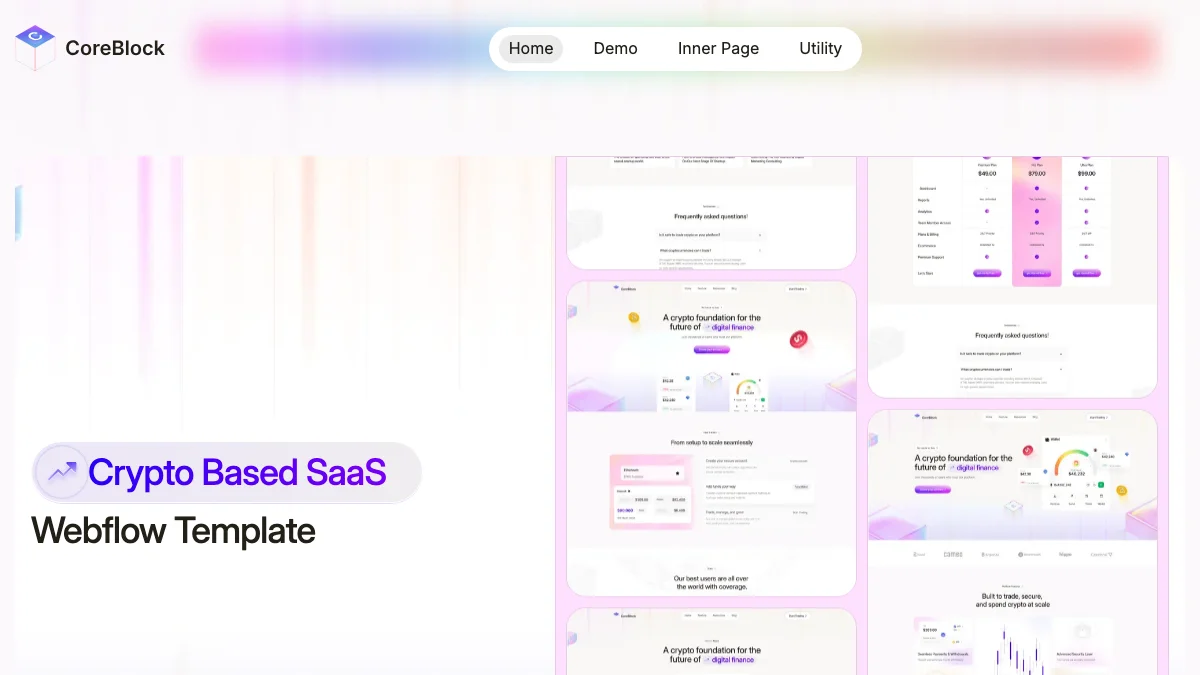 Screenshot of the Coreblock theme homepage