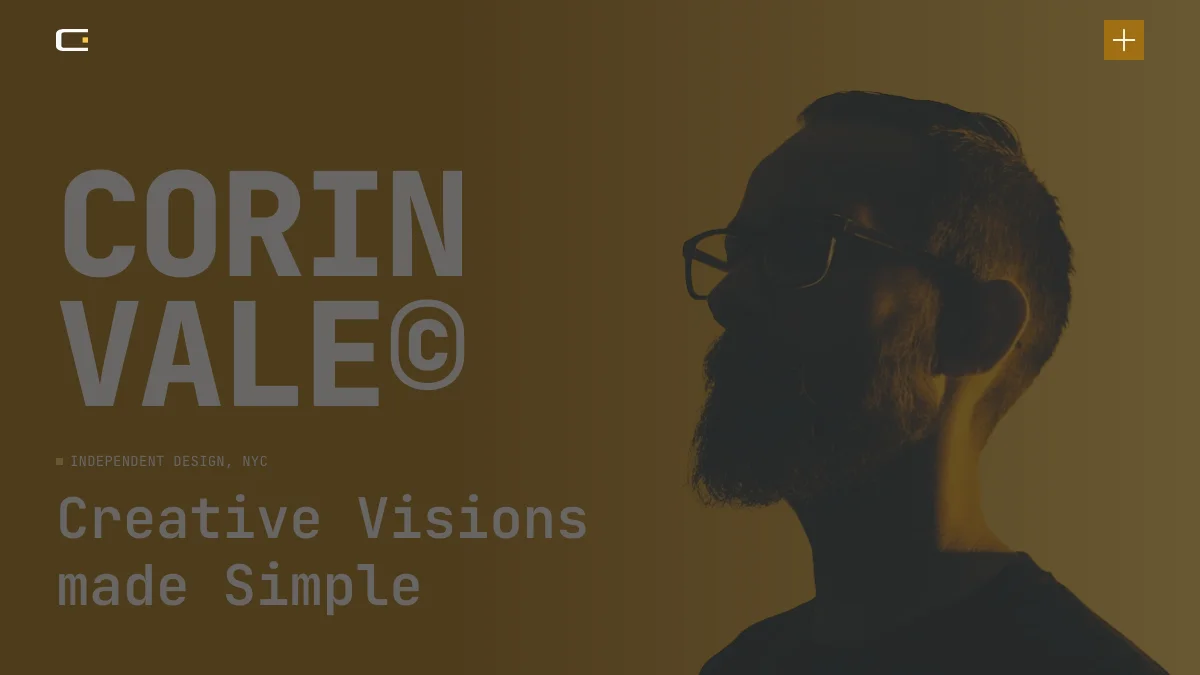 Screenshot of the Corin Vale theme homepage