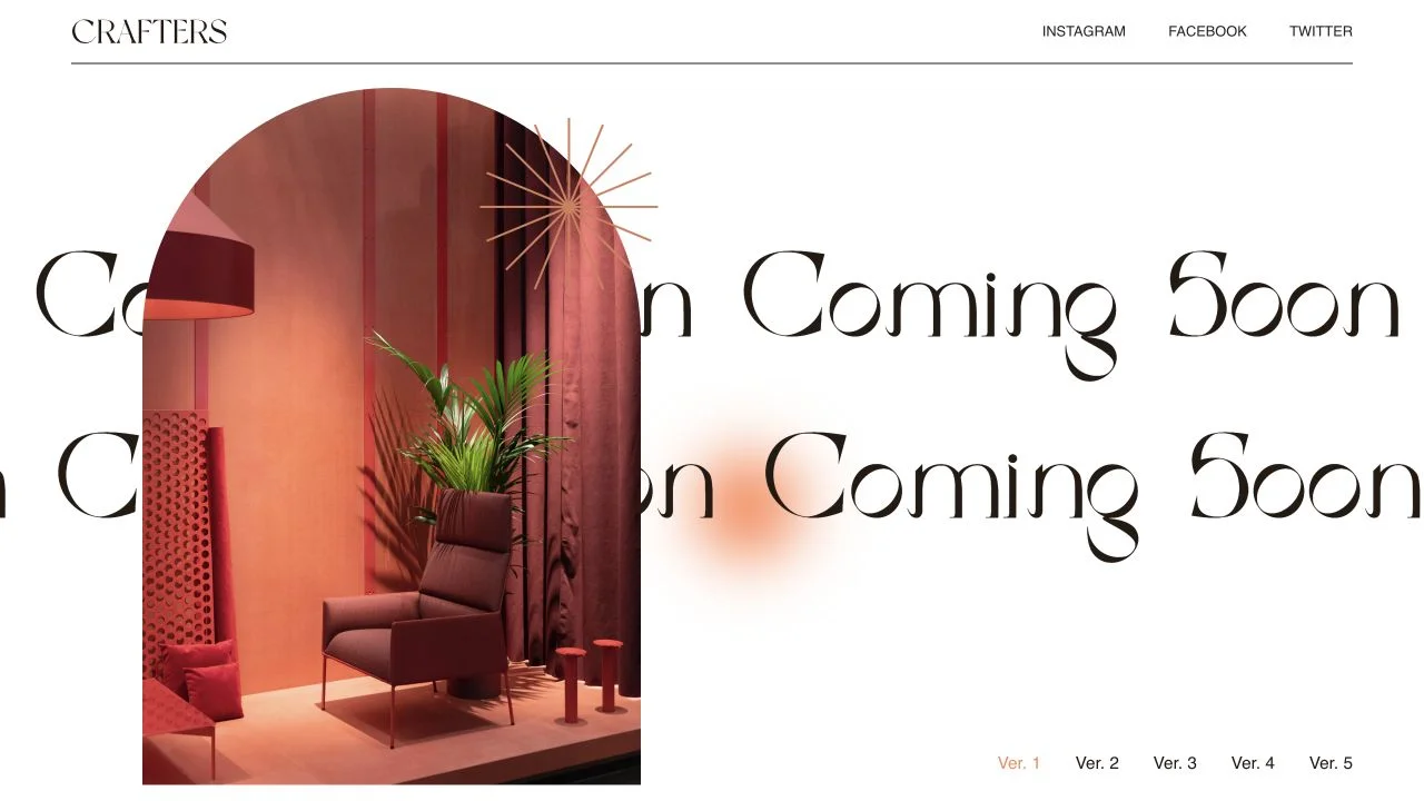 Screenshot of the Crafters theme homepage