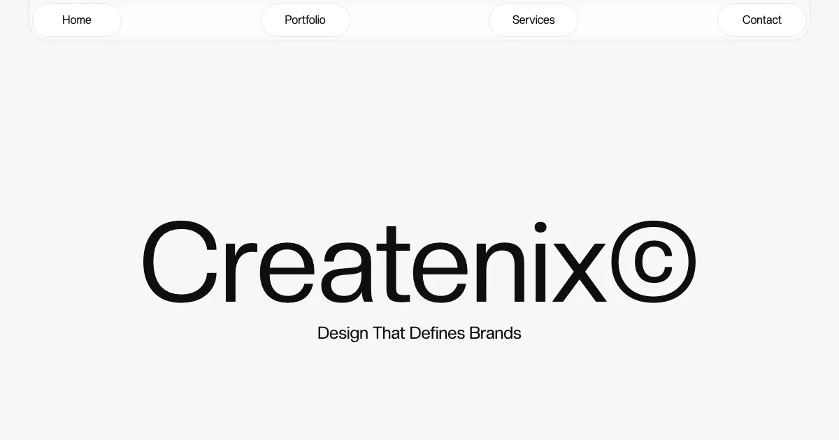 Screenshot of the Createnix theme homepage