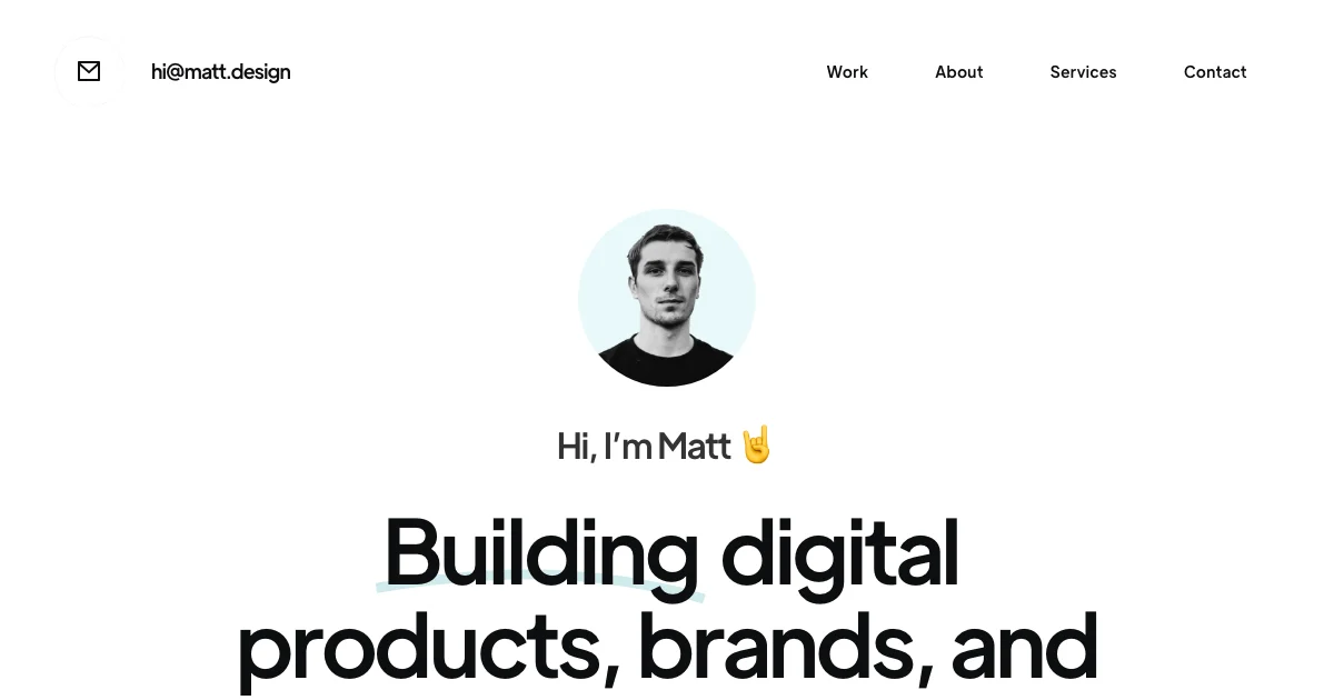 Screenshot of the Creator theme homepage