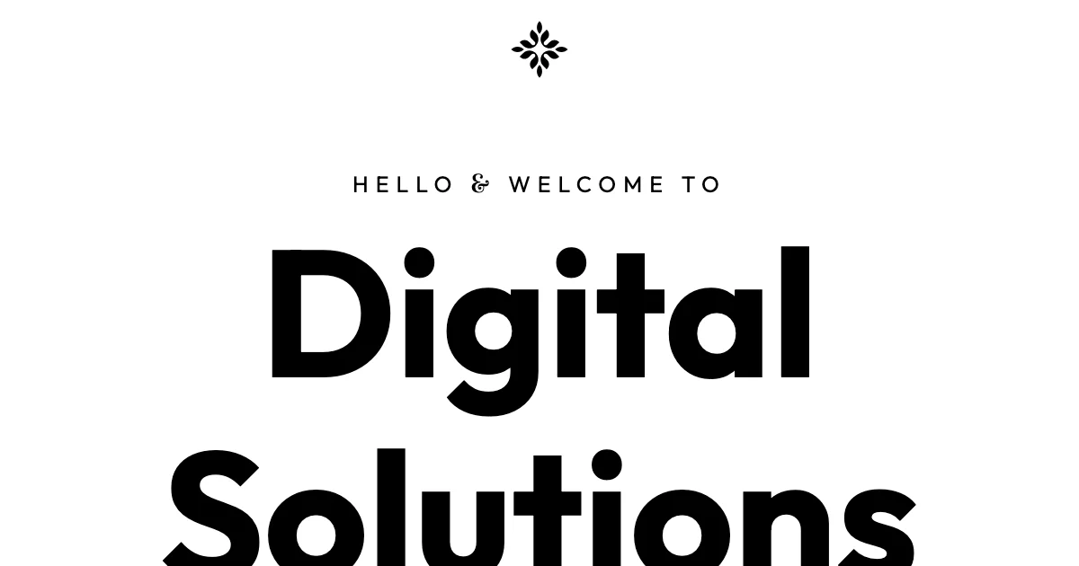 Screenshot of the Digital Solutions theme homepage