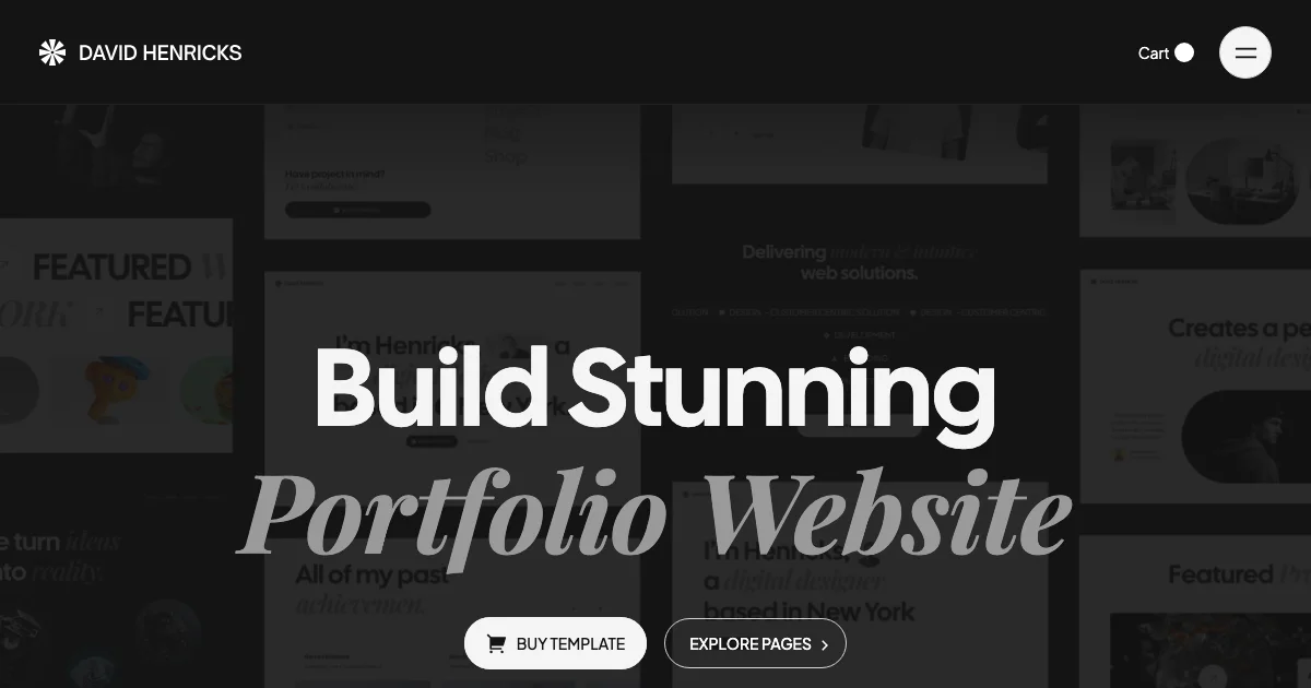 Screenshot of the Display theme homepage