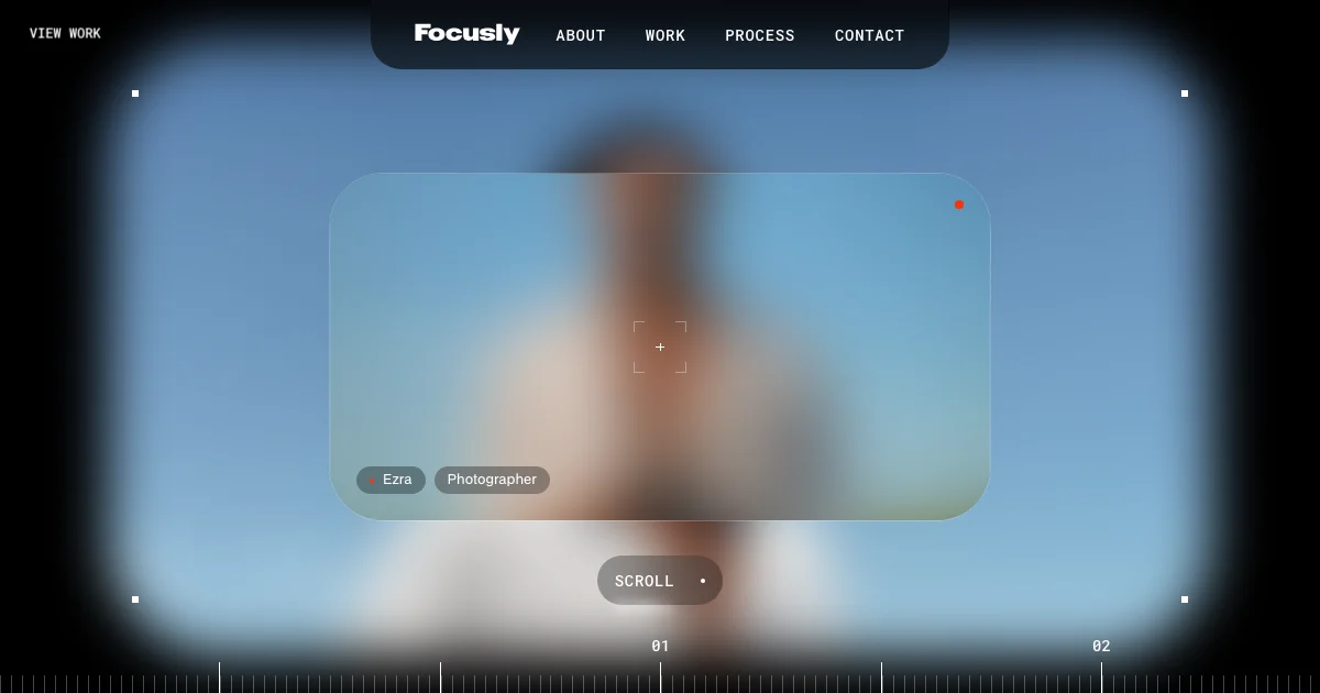 Screenshot of the Focusly theme homepage